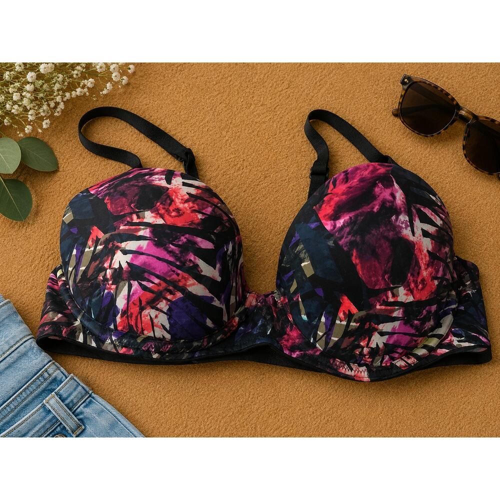 Victoria's Secret PINK Women's Floral Wear Everywhere Lightly Lined Bra Size 32C